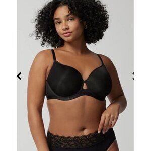Soma Lightest Lift Smooth Perfect Coverage Bra in Black Womens Sz 42C